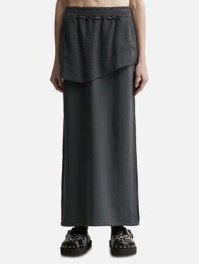 Open Yy Charcoal Layered Maxi Skirt Size 1